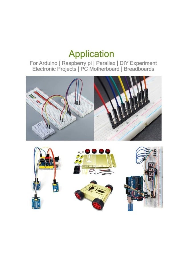 KNP Male to Female Jumper Wire 10cm,Set of 40 - Versatile Connectivity for Electronics Projects - Image 3